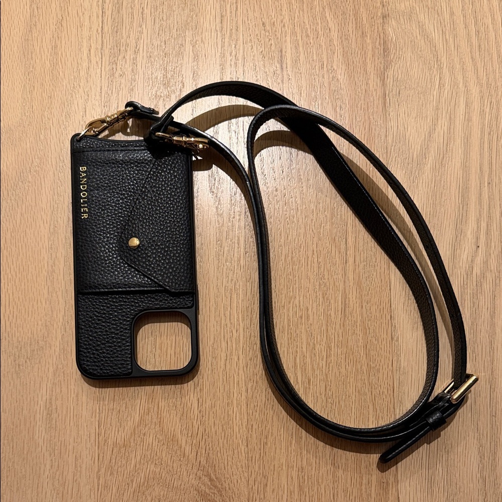 Bandolier iPhone 13 Pro Max Black with Gold Accents